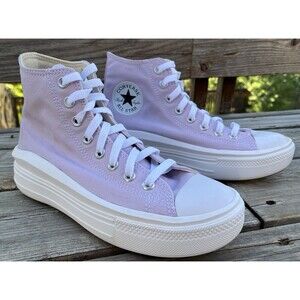 Converse All Star Move Women's 8.5 Platform Shoes Pale Amethyst 572722C